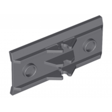 dark bluish gray vehicle spoiler plow blade 6 x 3 with hinge