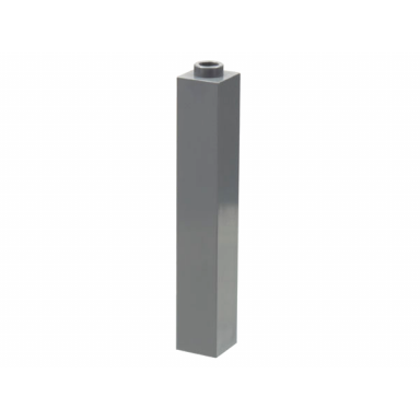 dark bluish gray brick 1 x 1 x 5 - hollow stud