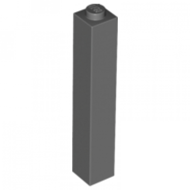 dark bluish gray brick 1 x 1 x 5 - solid stud