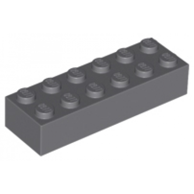 dark bluish gray brick 2 x 6
