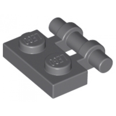 dark bluish gray plate modified 1 x 2 with bar handle on side - free ends