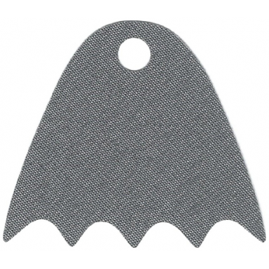 dark bluish gray minifigure cape cloth scalloped 5 points with single top hole batman - traditional starched fabric