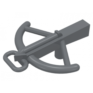 dark bluish gray minifigure weapon crossbow
