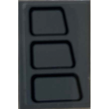 dark bluish gray tile 2 x 3 with black trapezoids with rounded corners pattern side b sticker - set 75217