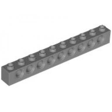 dark bluish gray technic brick 1 x 10 with holes