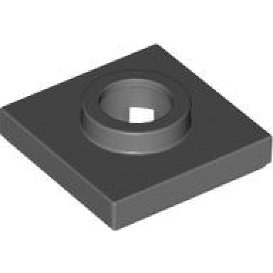 dark bluish gray turntable 2 x 2 square base