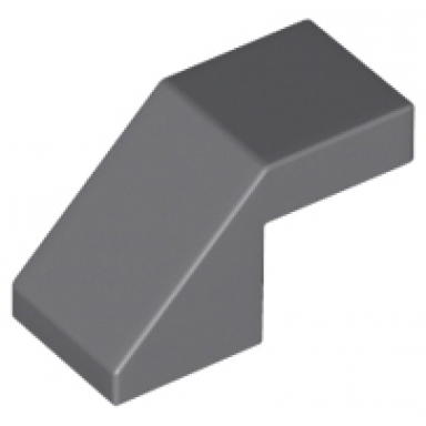 dark bluish gray slope 45 2 x 1 with cutout without stud