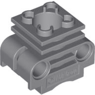 dark bluish gray technic engine cylinder with side slots