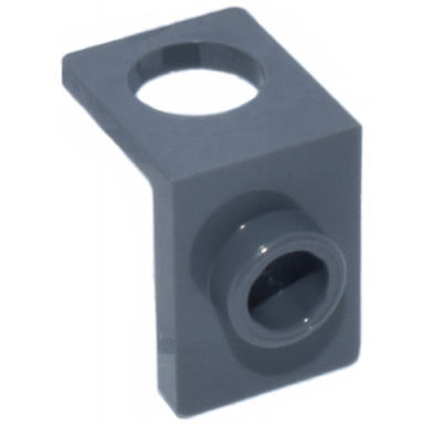 dark bluish gray minifigure neck bracket with back stud - thick back wall