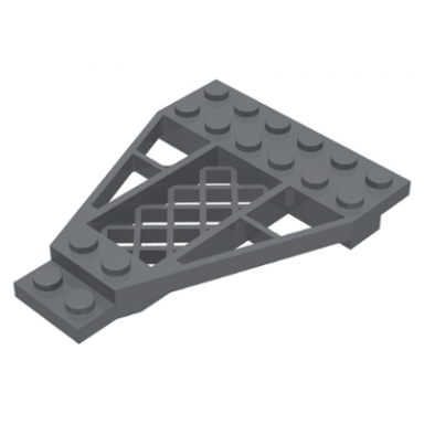 dark bluish gray wedge plate 8 x 6 x 2 3 with grille