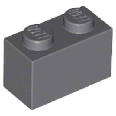 dark bluish gray brick 1 x 2