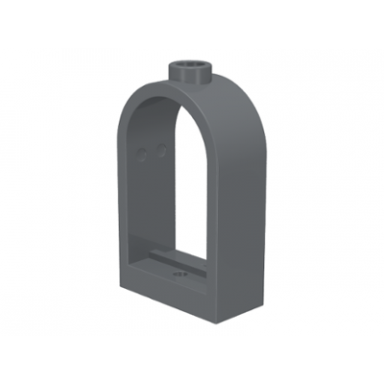 dark bluish gray window 1 x 2 x 2 2 3 with rounded top