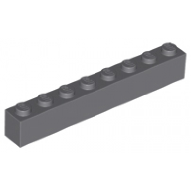 dark bluish gray brick 1 x 8
