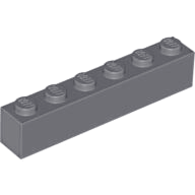 dark bluish gray brick 1 x 6