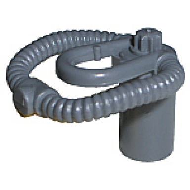 dark bluish gray minifigure breathing apparatus scuba regulator and air tank with bar holder