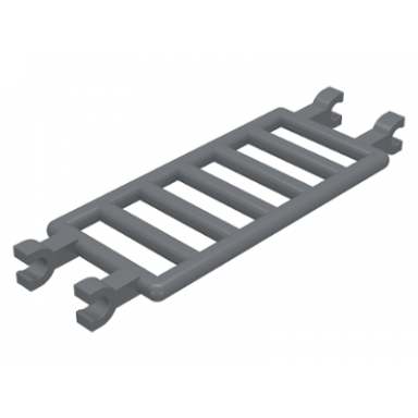 dark bluish gray bar 7 x 3 with 4 clips ladder