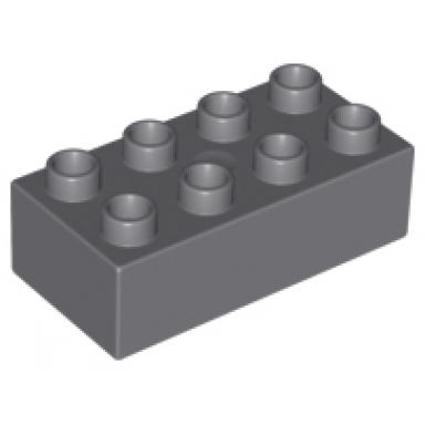 dark bluish gray duplo brick 2 x 4