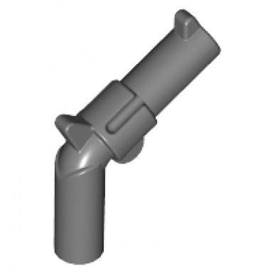 dark bluish gray minifigure weapon gun pistol revolver - large barrel and solid handle