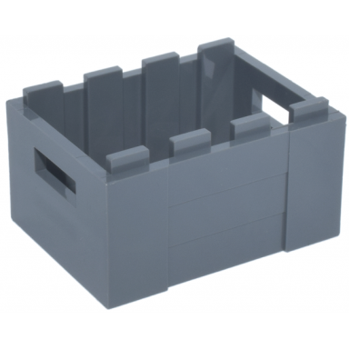 dark bluish gray container crate 3 x 4 x 1 2 3 with handholds