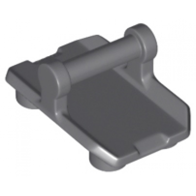 dark bluish gray plate modified 2 x 3 inverted with 4 studs and bar handle on bottom rocker plate