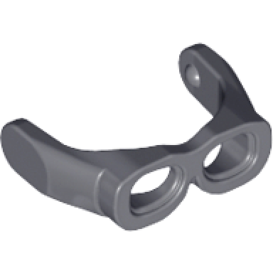dark bluish gray minifigure visor goggles