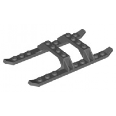 dark bluish gray helicopter sled rails 12 x 6