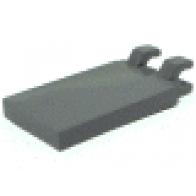 dark bluish gray tile modified 2 x 3 with 2 clips undetermined type