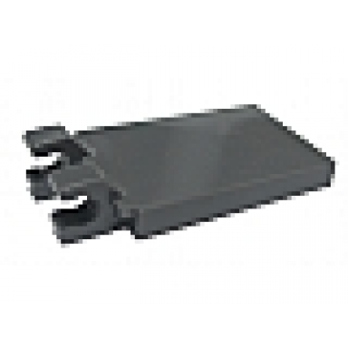 dark bluish gray tile modified 2 x 3 with 2 clips angled