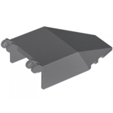 dark bluish gray windscreen 7 x 4 x 1 2 3 with locking dual 2 fingers 9 teeth