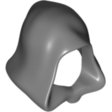 dark bluish gray minifigure headgear hood