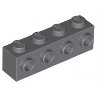 dark bluish gray brick modified 1 x 4 with studs on side