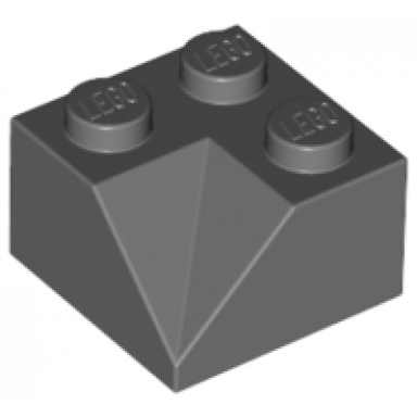 dark bluish gray slope 45 2 x 2 double concave