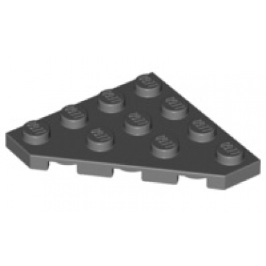 dark bluish gray wedge plate 4 x 4 cut corner