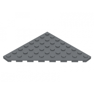 dark bluish gray wedge plate 8 x 8 cut corner