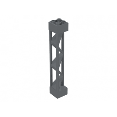 dark bluish gray support 2 x 2 x 10 girder triangular vertical - type 1 - solid top 3 posts