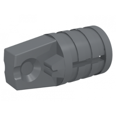 dark bluish gray hinge cylinder 1 x 2 locking with 1 finger and axle hole on ends with slots