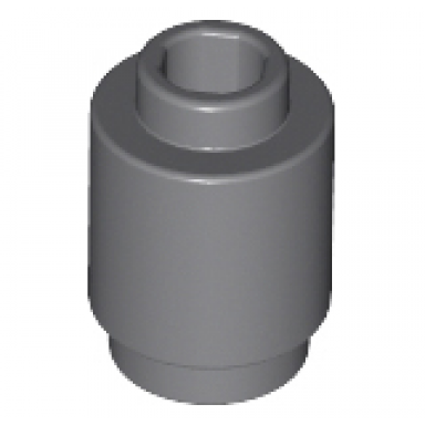 dark bluish gray brick round 1 x 1