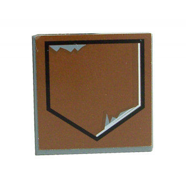 dark bluish gray tile 2 x 2 with black pentagon and paint scratches pattern sticker - set 6210