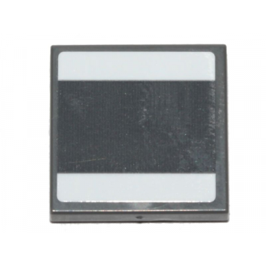 dark bluish gray tile 2 x 2 with white stripes pattern sticker - set 75242