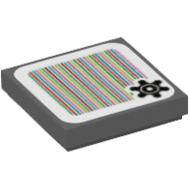 dark bluish gray tile 2 x 2 with super mario scanner code gear pattern sticker - sets 71387 71423