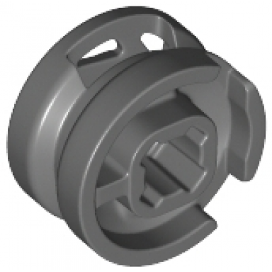 dark bluish gray wheel 11mm d x 6mm with 7 slanted spokes
