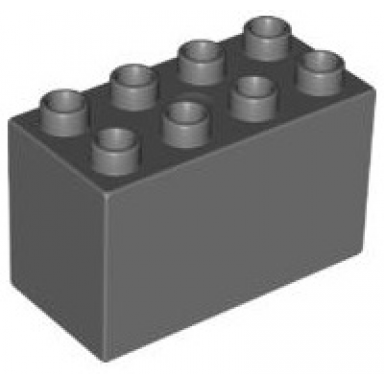 dark bluish gray duplo brick 2 x 4 x 2