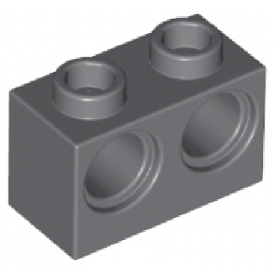 dark bluish gray technic brick 1 x 2 with holes