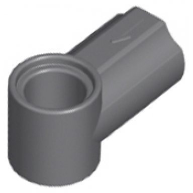 dark bluish gray technic axle and pin connector angled 1
