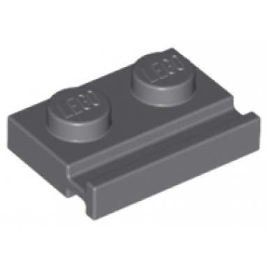 dark bluish gray plate modified 1 x 2 with door rail