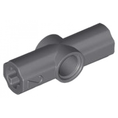 dark bluish gray technic axle and pin connector angled 2 - 180 degrees