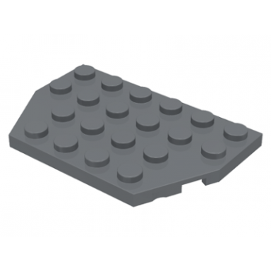 dark bluish gray wedge plate 4 x 6 cut corners