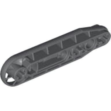 dark bluish gray technic liftarm modified fan 1 x 7
