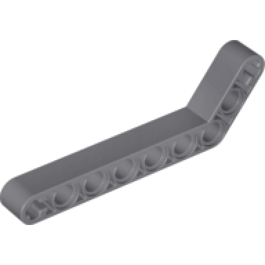 dark bluish gray technic liftarm modified bent thick 1 x 9 7 - 3