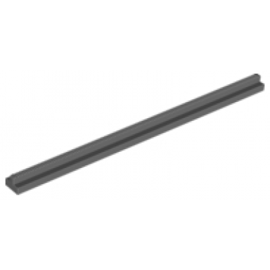 dark bluish gray train track rail straight 16l no slots no tapered ends